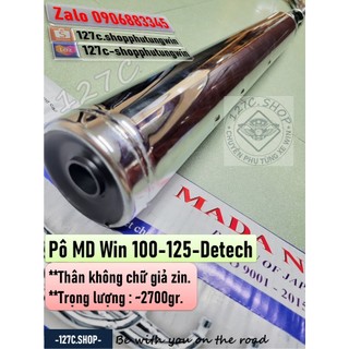[HCM] Pô MD Win 100 Win 125 Win Detech (Thân không chữ giả zin)