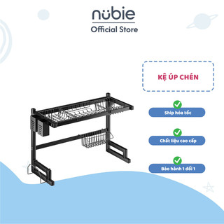 Kệ đựng bát đĩa gác bồn rửa bát 1 tầng- Giá úp chén bát gác bồn đa năng, chất liệu thép không gỉ, chịu lực lớn