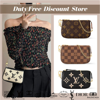 🎉lv bag louis vuitton louis vuitton mini pochette accessoire female bag🍒phụ kiện túi xách nhỏ túi nách/cổ điển m58009