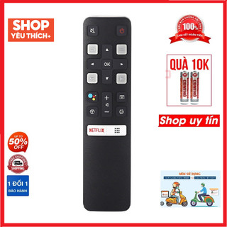 Điều khiển remote từ xa dùng cho tivi TCL không giọng nói-tặng kèm pin-đầu bấm tivi TCL không giọng nói