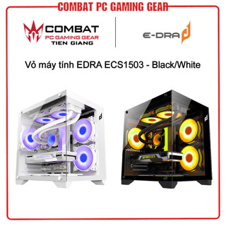 Case máy tính e-dra ecs1503 - black/white hàng chính hãng
