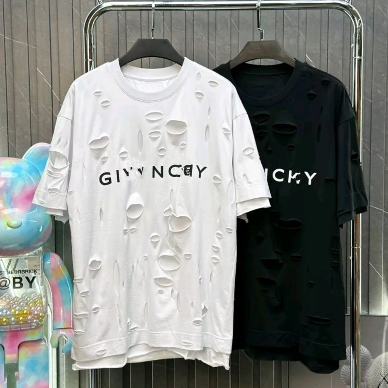 Áo Thun Gi Ven Try Rách Nhăn 2 Lớp ❤ Áo Phông Cotton Khô Dày Dặn Dáng Rộng Nam Nữ NVA382 ❤️