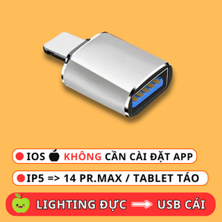 Đầu chuyển đổi otg ios sang usb cho điện thoại máy tính bảng bàn phím , chuột , usb , đầu đọc thẻ