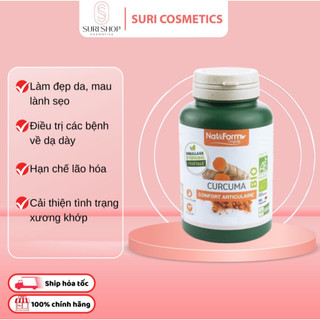 Viên uống tinh nghệ hữu cơ nat&form curcuma bio confort articulaire 200v