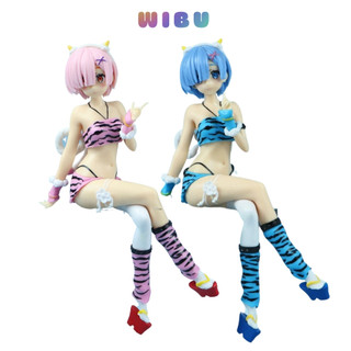 Mô hình re:zero rem tóc hồng. tóc xanh dáng ngồi siêu quyến rũ . cao 17cm, nặng 100gram.figure anime re:zero