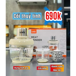 Máy xay thịt unie um366 kalite kl355, công suất 400w, 2 cối xay tiện lợi, xay thịt, đánh ruốc xay tỏi tiện lợi