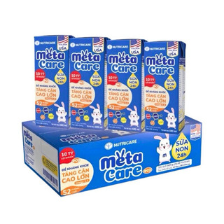 Thùng sữa bột pha sẵn Nutricare Metacare Eco loại 110ml