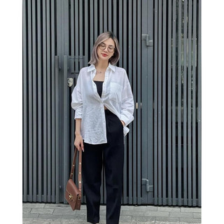Áo Sơmi Linen Oversize Xuất Xịn