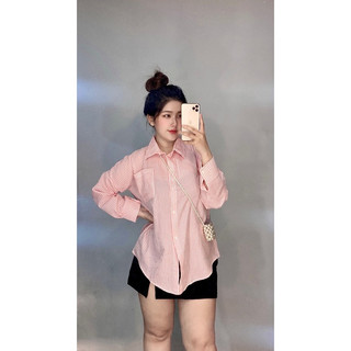Áo Sơmi Linen Oversize Xuất Xịn