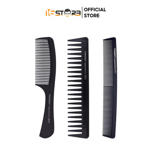 Lược Toni&Guy Chải Tạo Kiểu Tóc Răng Thưa, Răng Khít Carbon Chịu Nhiệt Chống Tích Điện