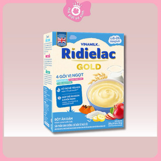 Bột ăn dặm Ridielac Gold 4 gói vị ngọt (Hộp 4 Gói - 200g)