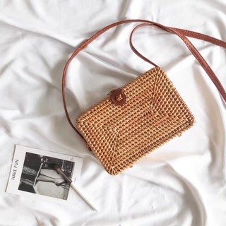 Túi Mây Đan Phong Cách Thời Trang Vintage