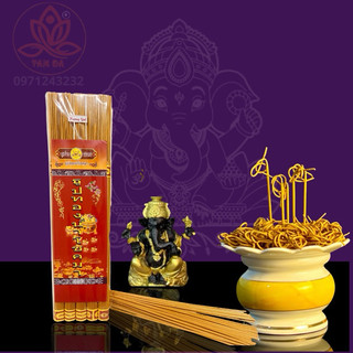 Combo 3 gói 185 nén hương nhang thần tài thái lan chính hãng hương sạch ít khói cuộn tàn tài lộc