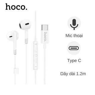 Tai nghe có dây Hoco M109 kèm chân Type-c tích hợp micro,Chính hãng