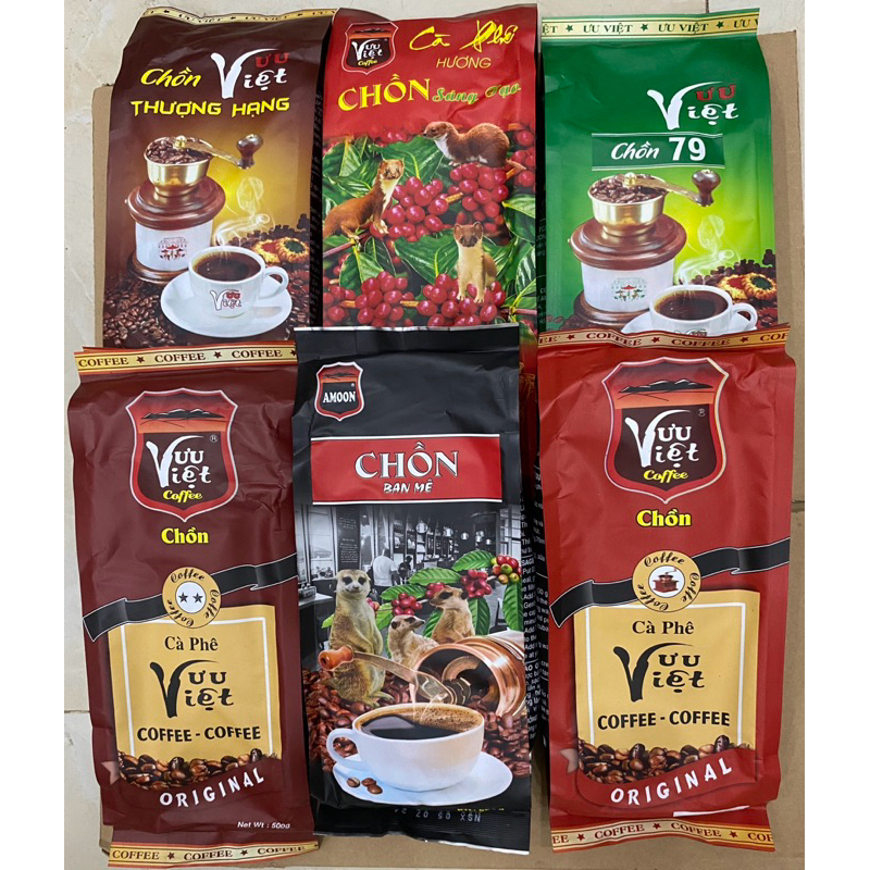 Combo 3kg cà phê 6 gói khác nhau ( s.tạo,nâu ,đỏ, T. hạng ,b.mê, 79)