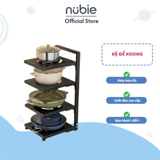 Kệ để xoong nồi nhiều tầng có thể điều chỉnh khoảng cách các tầng-giá dể đồ nhà bếp, giá gác đồ bếp