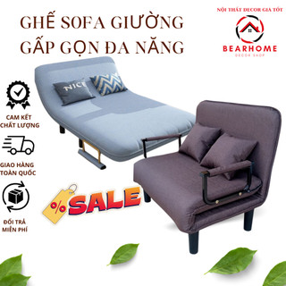 Ghế Sofa Giường Gấp Gọn Đa Năng,Mở Ra Thành Giường,Sofa Ghế Gập có đệm khóa dễ vệ sinh tiện lợi