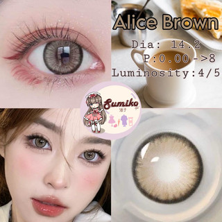 Alice Brown( cận ib shop): kính áp tròng Douyin màu nâu trà sử dụng 1 năm