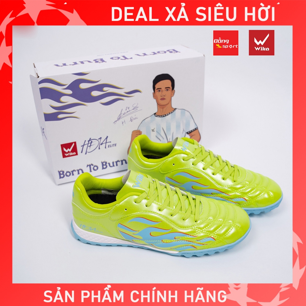 {XẢ HÀNG} Giày Bóng Đá Wika Hoàng Đức HĐ14 Elite