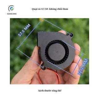 Quạt sò ,quạt ly tâm không chổi than dc12v-24v 5012