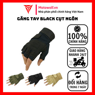 Găng Tay Xe Máy Đi Phượt, Găng Tay Cụt Ngón Blackhawh - Motowolf Việt Nam Chính Hãng