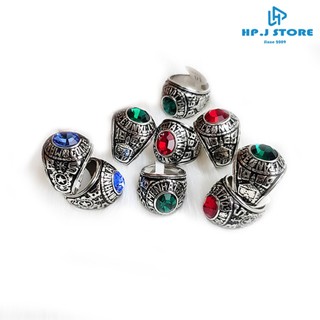 Nhẫn nam thép không gỉ kiểu mỹ màu bạc.