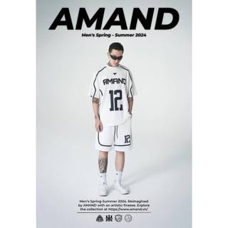 Bộ quần áo thể thao amand futuristic vibe set - white/ grey/ black qa015