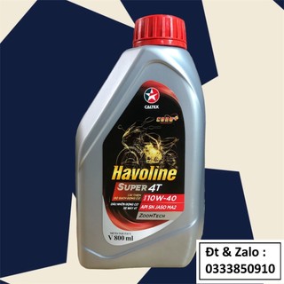 [ CHÍNH HÃNG ] Nhớt xe số gốc khoáng Caltex Havoline Super4T 10w40