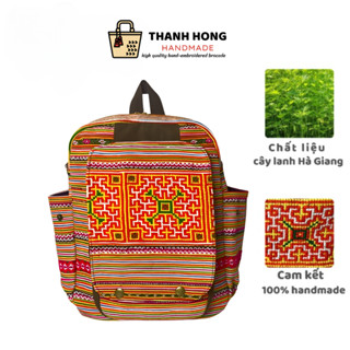  Balo Thổ Cẩm Thêu Tay Cổ Điển Nam Nữ - Họa Tiết Dân Tộc Sản Phẩm Thủ Công - Thanh Hong Handmade 