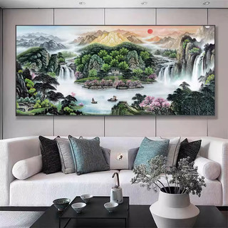 Tranh thủy mặc trang trí phòng khách - tranh decor tường - trang trí phòng trà, khách sạn