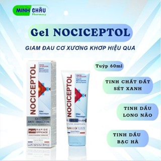 (Chính hãng) Gel bôi NOCICEPTOL Pháp - Giảm đau cơ, xương khớp, chấn thương do chơi thể thao, vận động nặng Tuýp 60ml