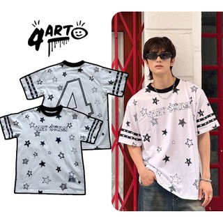 Áo thun 4Art STAR Cotton 2 chiều 235gsm Hình in lụa Oversized Unisex