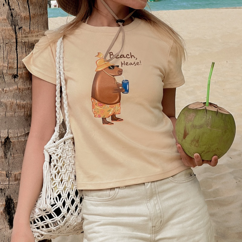CAPYBARA Babytee | Áo thun CUCOORY form babytee nữ