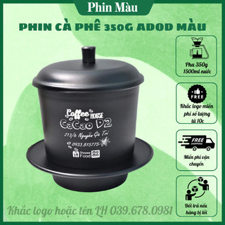 Phin cafe lớn mạ màu pha 350g bột cà phê