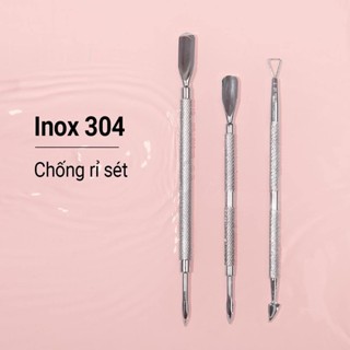  Cây đẩy da chết  sủi móng  - Cây cạo sơn gel lấy khóe móng loại inox 304 chuyên dụng làm NAIL 