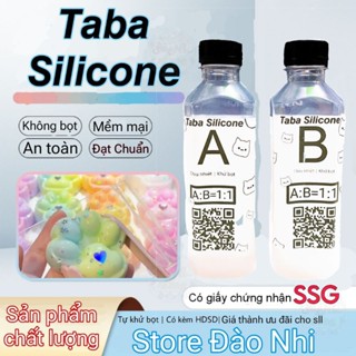 [Taba Silicone]Keo làm Squishy Taba bộ 2 nguyên vật liệu làm squishy taba solcone 2 chất tỉ lệ có silicone epoxy slime