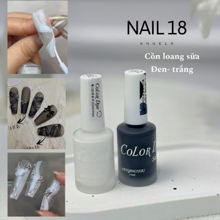 Loang sữa, Màu nước nén làm loang, màu nước nail làm vân đá chuyên dụng