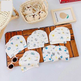 Combo 2 mũ sơ sinh thun lạnh cho bé sơ sinh