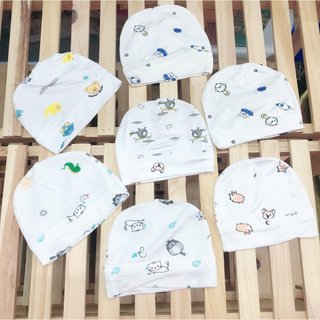 Combo 2 mũ sơ sinh thun lạnh cho bé sơ sinh