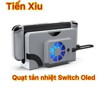 Quạt tản nhiệt Nintendo Switch Oled có đèn led cooling fan Quạt làm mát máy game nintendo switch oled