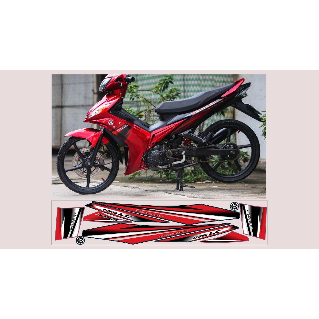 TEM CHẾ EXCITER 135 2010 ĐỎ ĐEN KIỂNG ĐẸP CHỮ LC