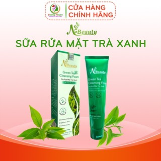 Sữa rửa mặt trà xanh Nbeauty, kiềm dầu, làm sạch da, làm sáng da, cấp ẩm, dưỡng da, ngừa mụn