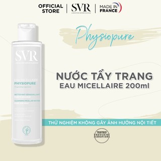 Nước tẩy trang giúp làm sạch da mặt, dùng được cho cả mắt và môi SVR PHYSIOPURE Eau Micellaire 200ml