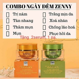 Kem zenny ngày và đêm ( Tặng 2 serum, 1bông tẩy trang, 1 nạ