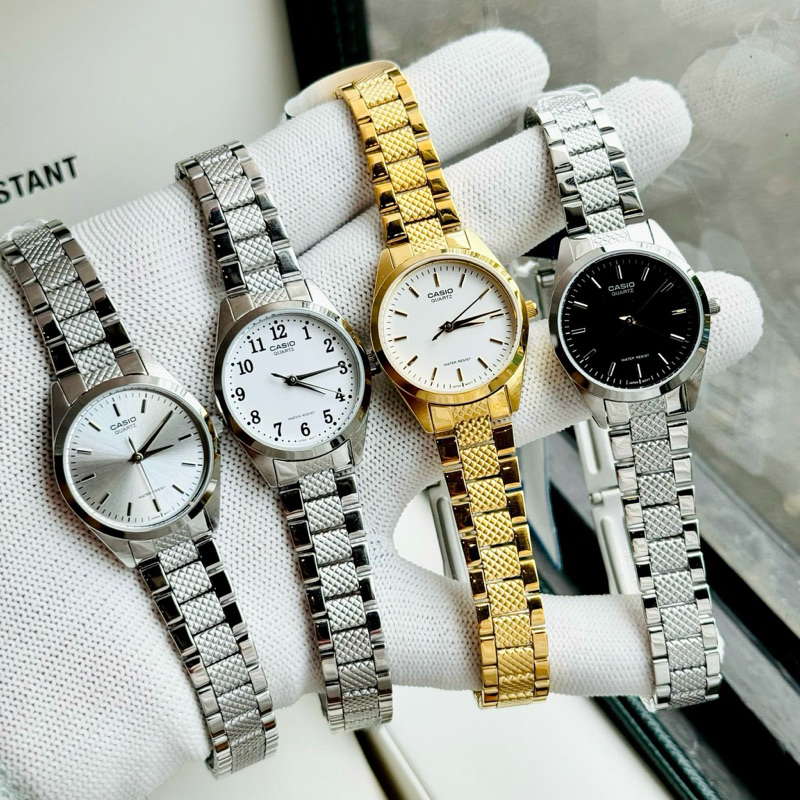 Đồng hồ kim nữ dây thép Casio LTP 1274D 1274G