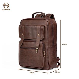Giá Mở Bán Balo da thời trang nam Hanama Bon17 đựng laptop đa năng Bag Đeo Vai Nhiều Ngăn