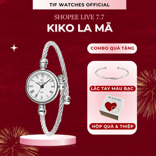  Đồng hồ vòng tay nữ KIKO Tif Watches kim loại thiết kế thanh lịch làm quà tặng ý nghĩa