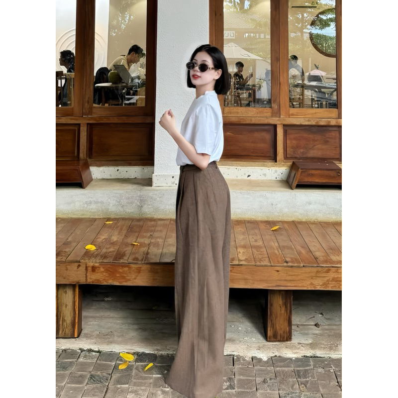 QUẦN TÂY ỐNG XUÔNG DÀI 105CM CHẤT TYPSI SIÊU ĐẸP KHÔNG NHĂN SIÊU MỀM MÁT ĐỦ SIZE PHONG CÁCH BASIC | BigBuy360 - bigbuy360.vn