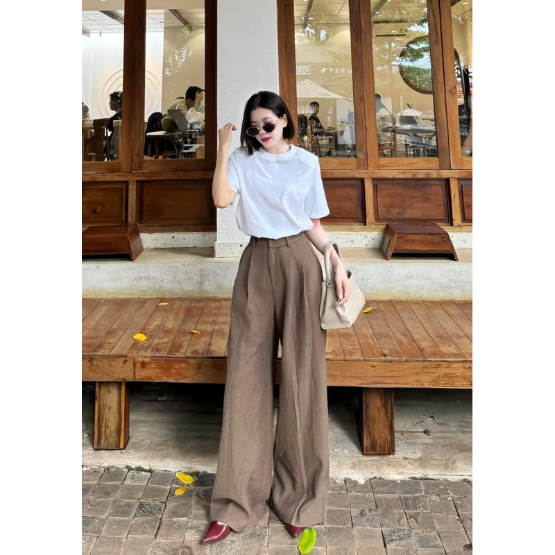 QUẦN TÂY ỐNG XUÔNG DÀI 105CM CHẤT TYPSI SIÊU ĐẸP KHÔNG NHĂN SIÊU MỀM MÁT ĐỦ SIZE PHONG CÁCH BASIC | BigBuy360 - bigbuy360.vn
