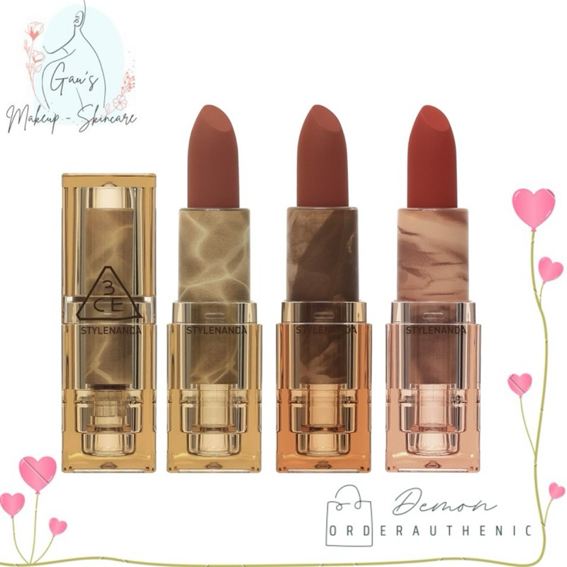 Son thỏi 3ce Deep Under, More Deep Soft Matte Lipstick